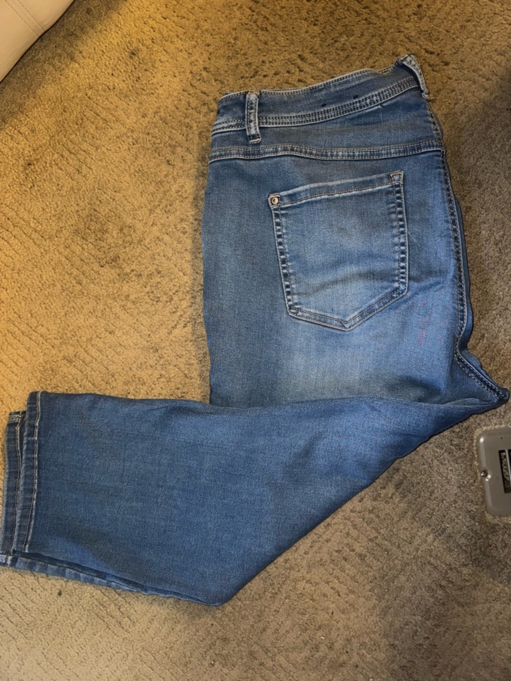 INC International Concepts Medium Blue Cropped Skinny Leg Tummy Control. - Picture 11 of 11